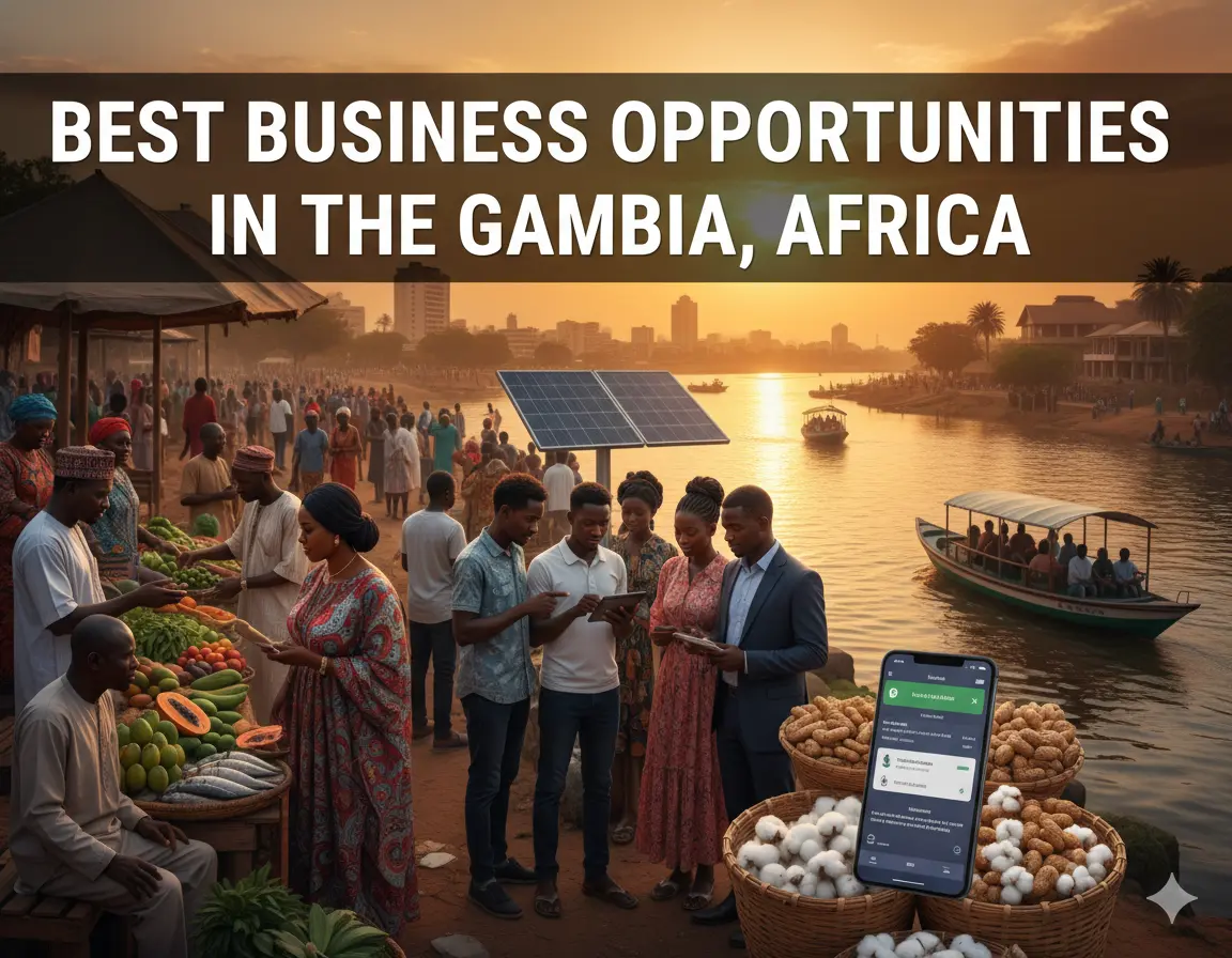 Best Business Opportunities in Gambia, Africa- Identification and Selection of right Project, Thrust areas for Investment, Industry Startup and Entrepreneurship