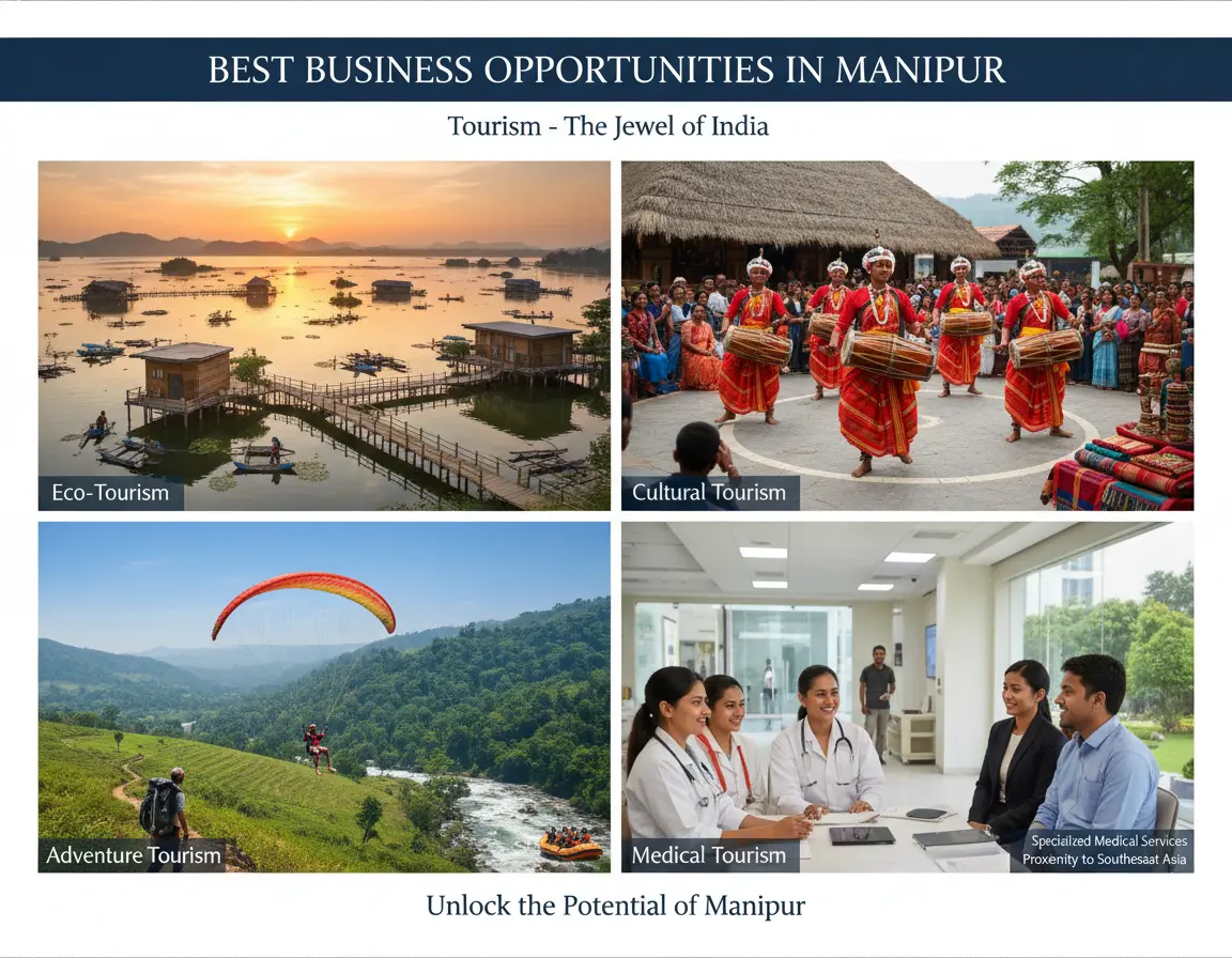 Best Business Opportunities in Manipur - Identification and Selection of right Project, Thrust areas for Investment, Industry Startup and Entrepreneurship Projects 
