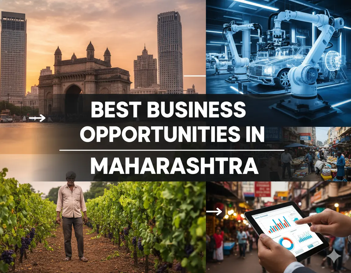 Best Business Opportunities in Maharashtra- Identification and Selection of right Project, Thrust areas for Investment, Industry Startup and Entrepreneurship Projects 