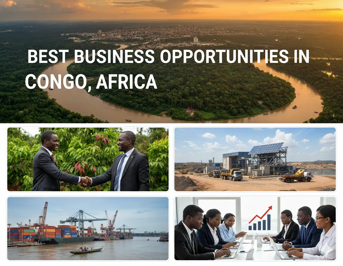 Best Business Opportunities in Congo, Africa - Identification and Selection of right Project, Thrust areas for Investment, Industry Startup and Entrepreneurship Projects