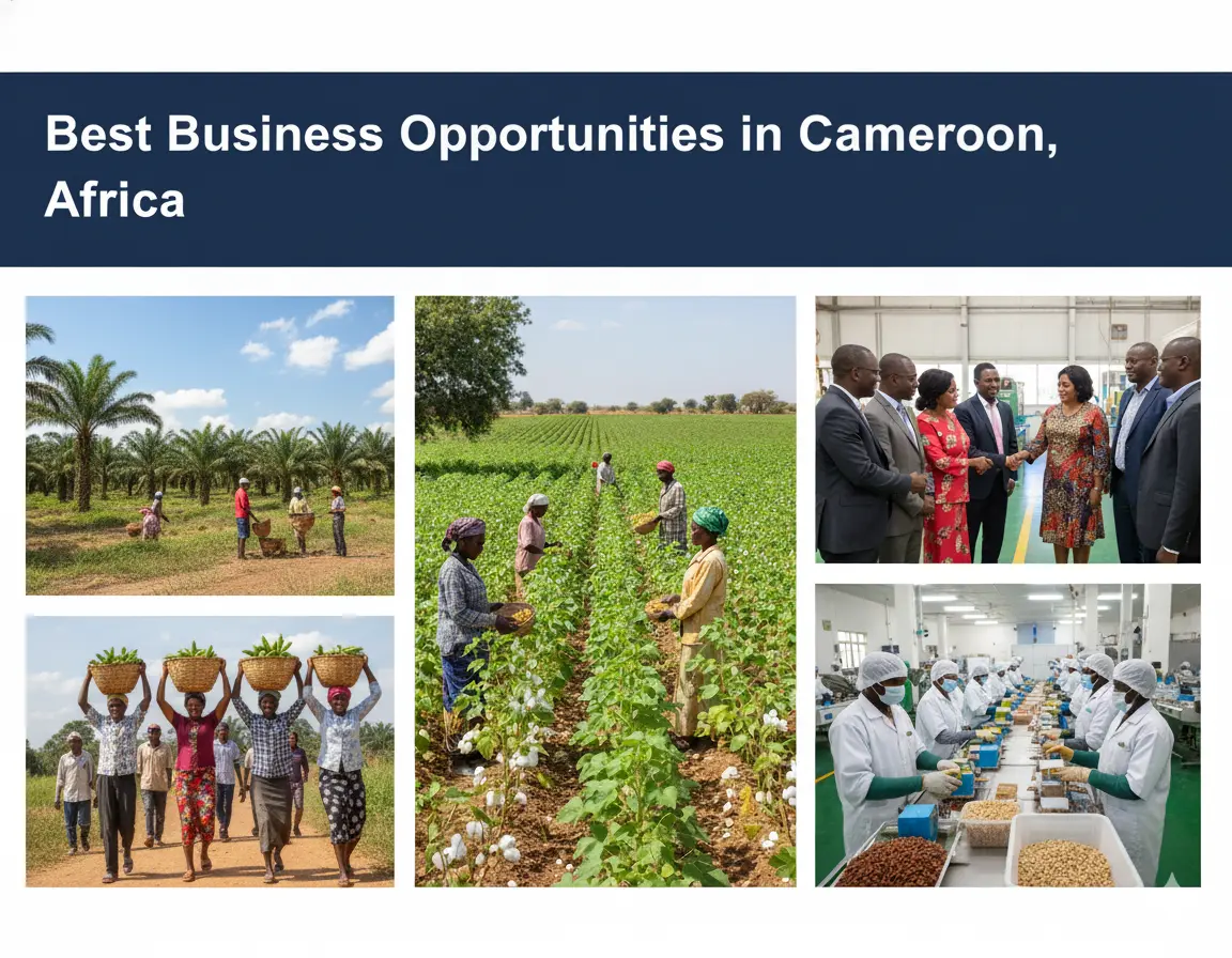 Best Business Opportunities in Cameroon, Africa - Identification and Selection of right Project, Thrust areas for Investment, Industry Startup and Entrepreneurship Projects