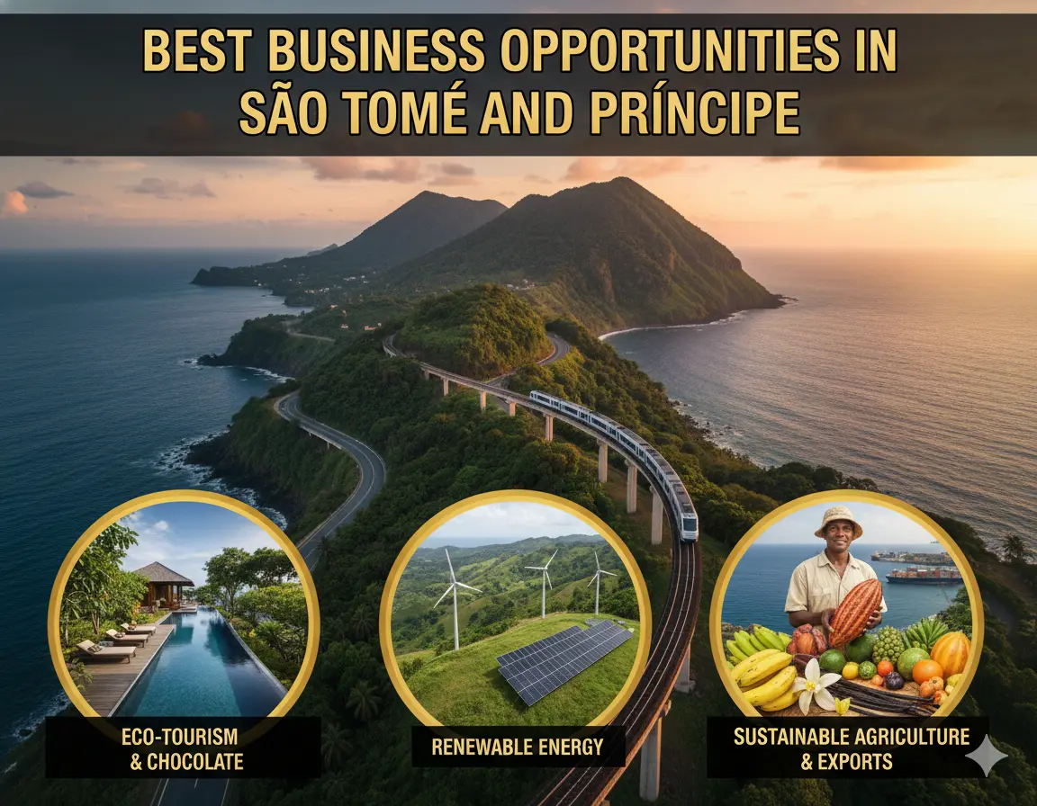 Best Business Opportunities in São Tomé and Príncipe, Africa- Identification and Selection of right Project, Thrust areas for Investment, Industry Startup and Entrepreneurship