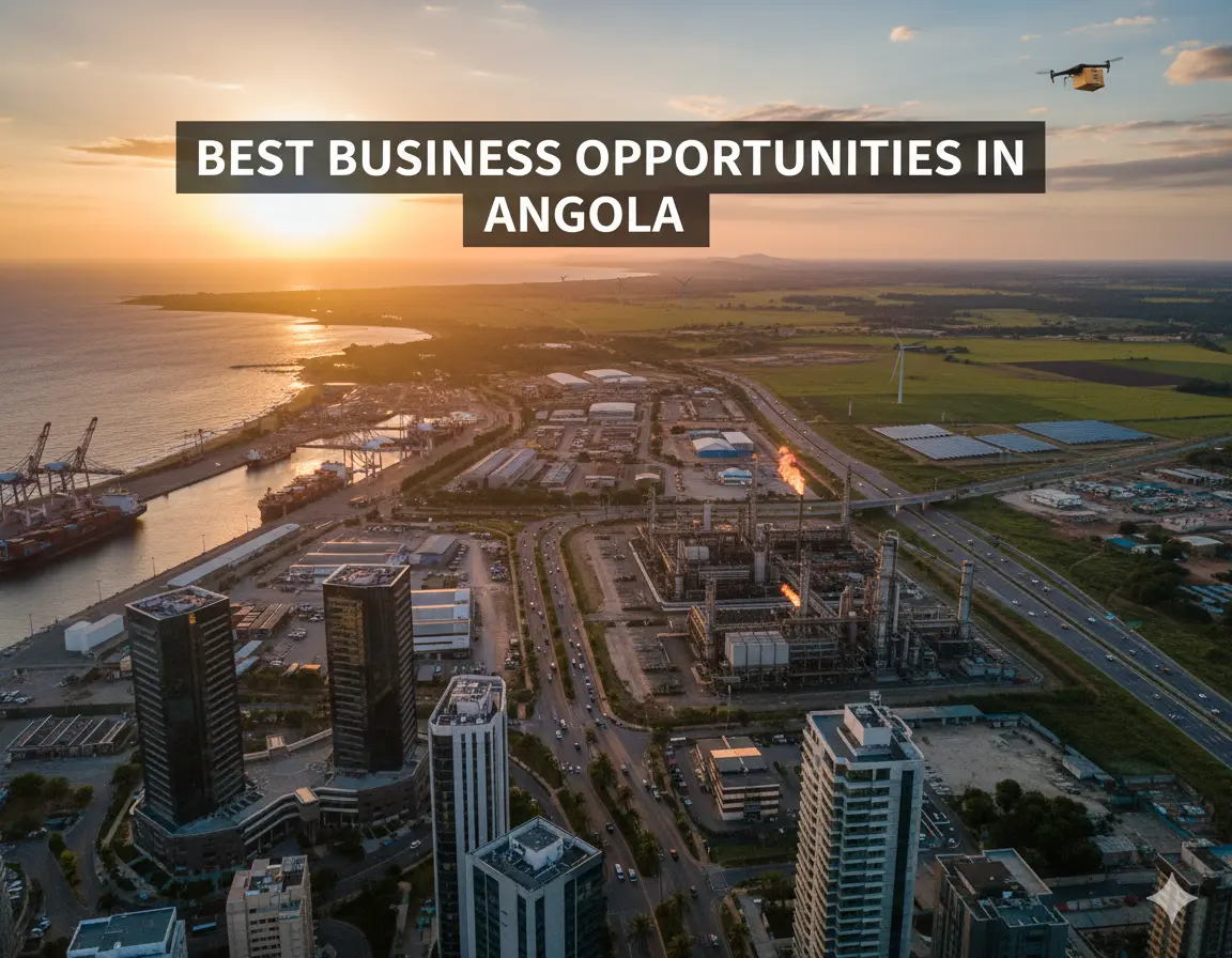 Best Business Opportunities in Angola, Africa - Identification and Selection of right Project, Thrust areas for Investment, Industry Startup and Entrepreneurship Projects