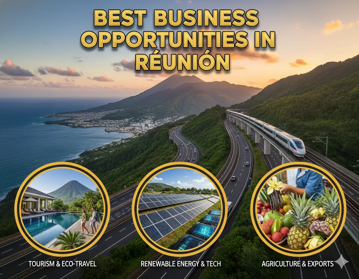 Best Business Opportunities in Réunion, Africa- Identification and Selection of right Project, Thrust areas for Investment, Industry Startup and Entrepreneurship