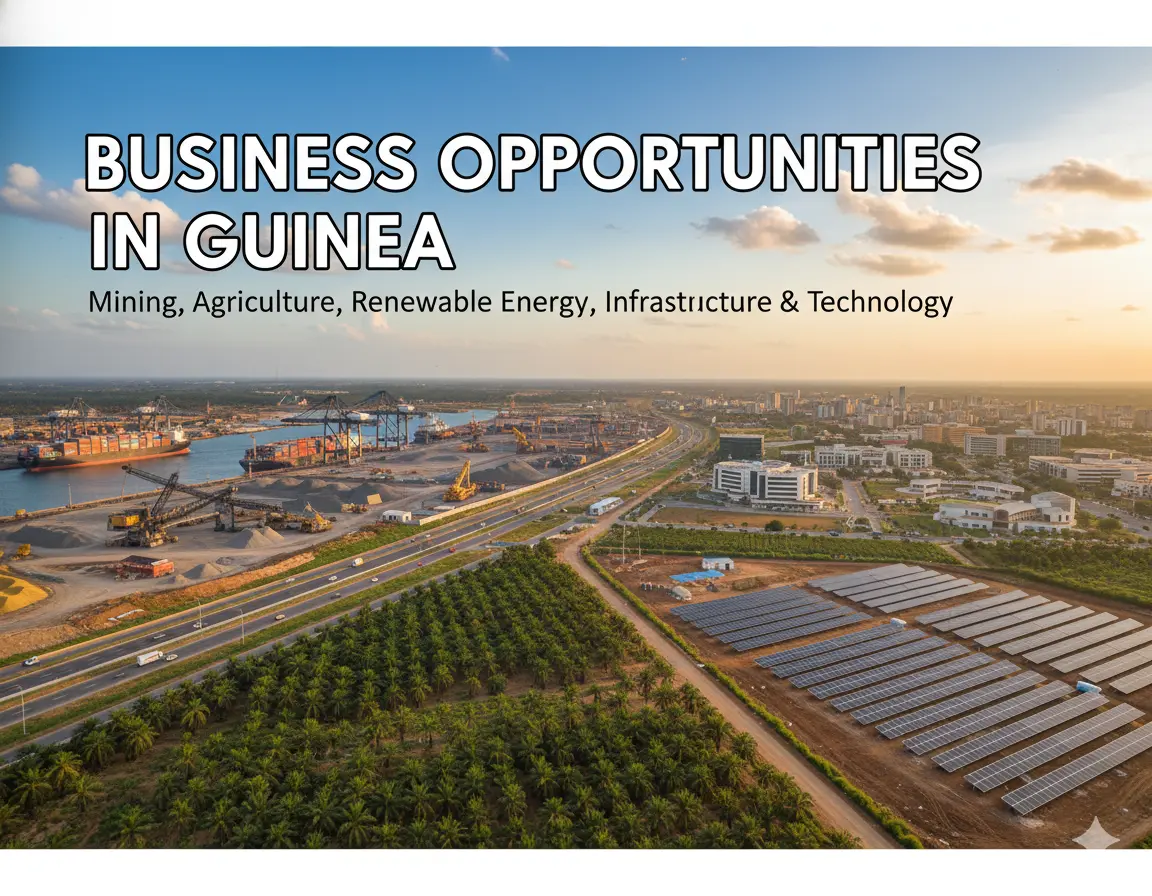 Best Business Opportunities in Guinea, Africa- Identification and Selection of right Project, Thrust areas for Investment, Industry Startup and Entrepreneurship