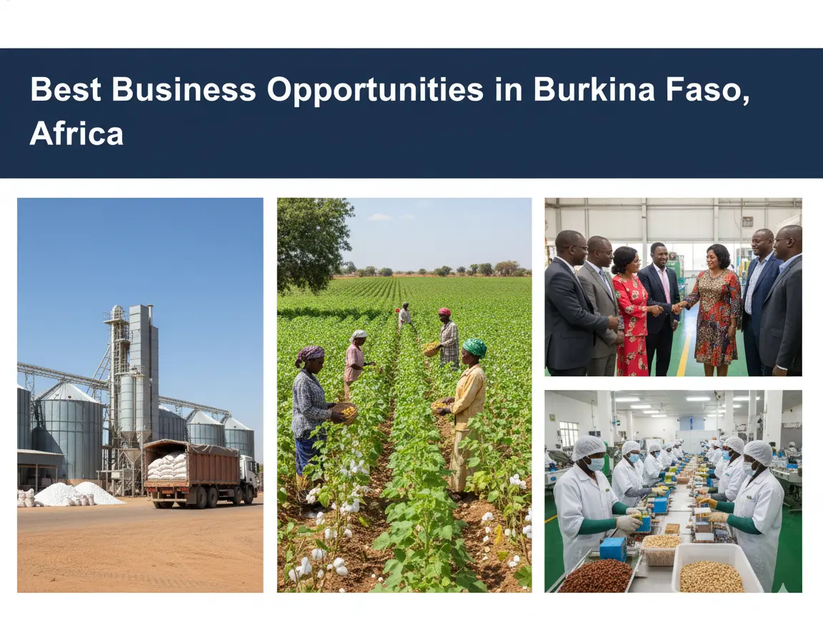 Best Business Opportunities in Burkina Faso, Africa - Identification and Selection of right Project, Thrust areas for Investment, Industry Startup and Entrepreneurship Projects